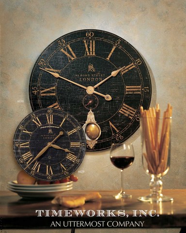Часы Bond Street 18" Wall Clock, spektrum-mebel.ru