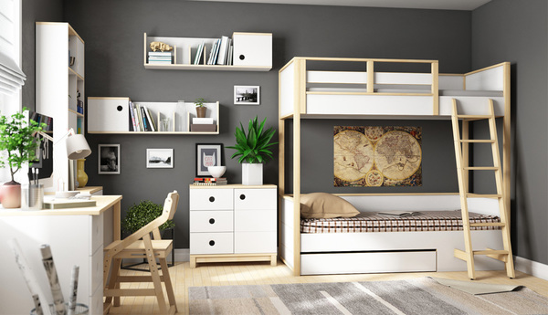 Комплект мебели для подростков Робин Wood Лайт, spektrum-mebel.ru