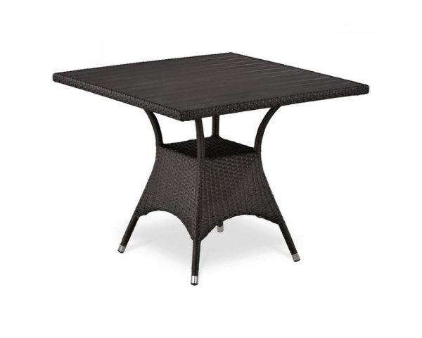 Плетеный стол T190BD-W52-90х90 коричневый, spektrum-mebel.ru