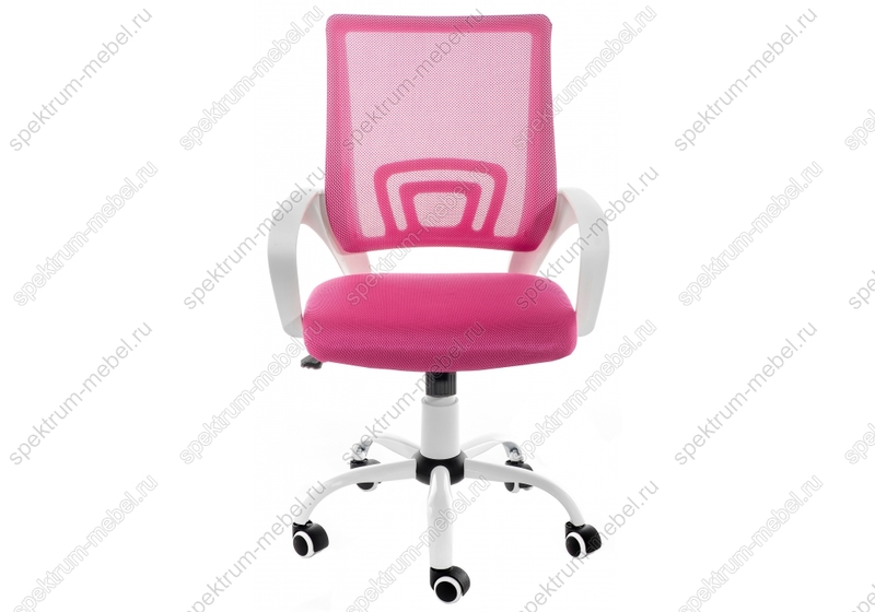 Компьютерное кресло Ergoplus розовое / белое, spektrum-mebel.ru