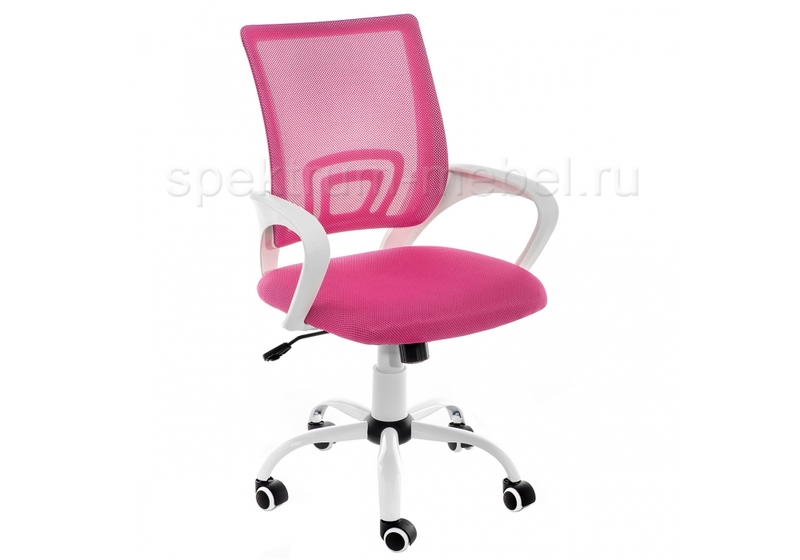 Компьютерное кресло Ergoplus розовое / белое, spektrum-mebel.ru
