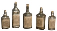 UT19754 Набор декоративных бутылей из 5-х шт Recycled Bottles