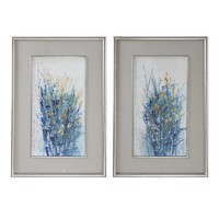 Картина Indigo Florals Framed Prints, S/2