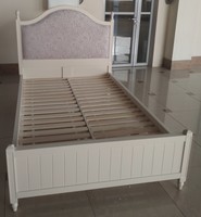 Кровать Florence MK-5086-AW односпальная детская 120х200 см Молочный/коричневый 1шт. в 3кор.