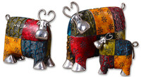 UT19058 Набор статуэток из 3-х шт Colorful Cows