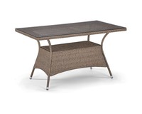 Плетеный стол T198B-W56-140x80 Light brown