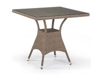 Плетеный стол T197BT-W56-80x80 Light brown