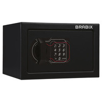 Сейф мебельный BRABIX "SF-170EL", 170х260х230 мм, электронный замок, черный, 291143, S103BR210614