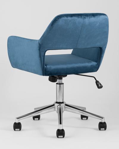 Кресло офисное Ross велюр синий, spektrum-mebel.ru